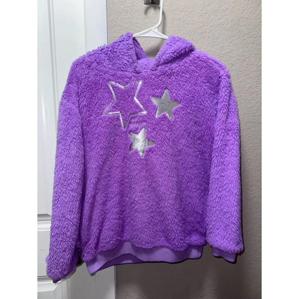 Betsey Johnson Girls Fleece Sherpa Hoodie